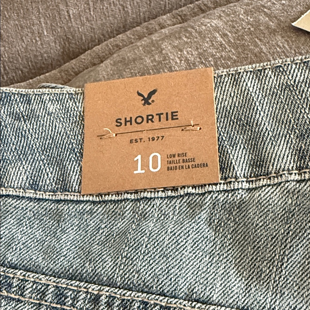 NWT American Eagle Outfitters “shortie” Shorts with Distressed Lace Trim - Picture 6 of 7